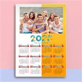 150 橙色简约年历